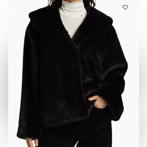 Annie Bing Faux Fur Shawl Collar Jacket - Mint Condition